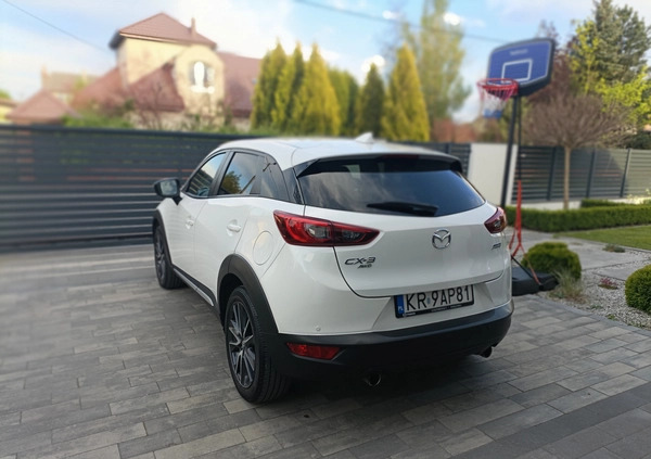 Mazda CX-3 cena 78900 przebieg: 74000, rok produkcji 2017 z Ostrołęka małe 326